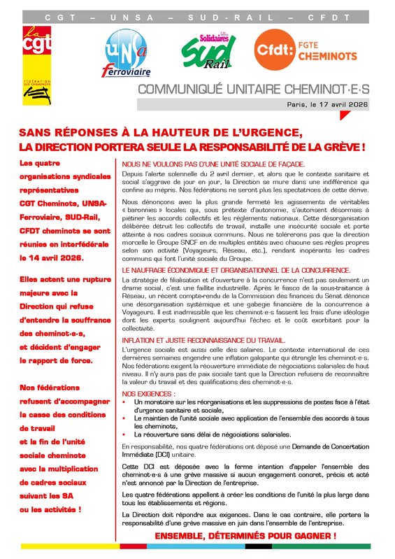 1 - Actualités revendicatives - 20260417_Communique_unitaire _sans_reponse_page-0001