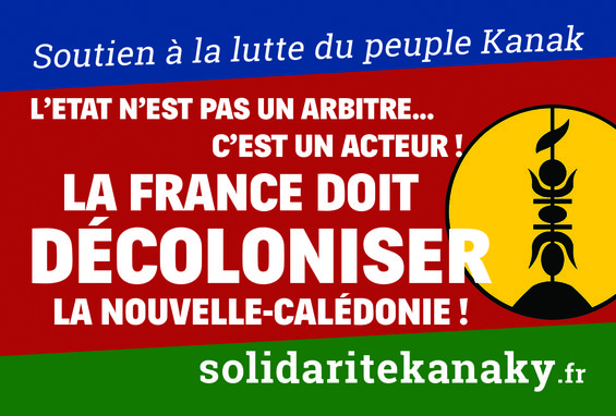 2020 - 5 - 19 - Solidarité Kanaky  Stickers 2020  la france doit décoloniser