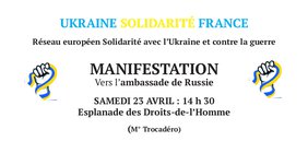 Manif Ukraine 23 avril à Paris