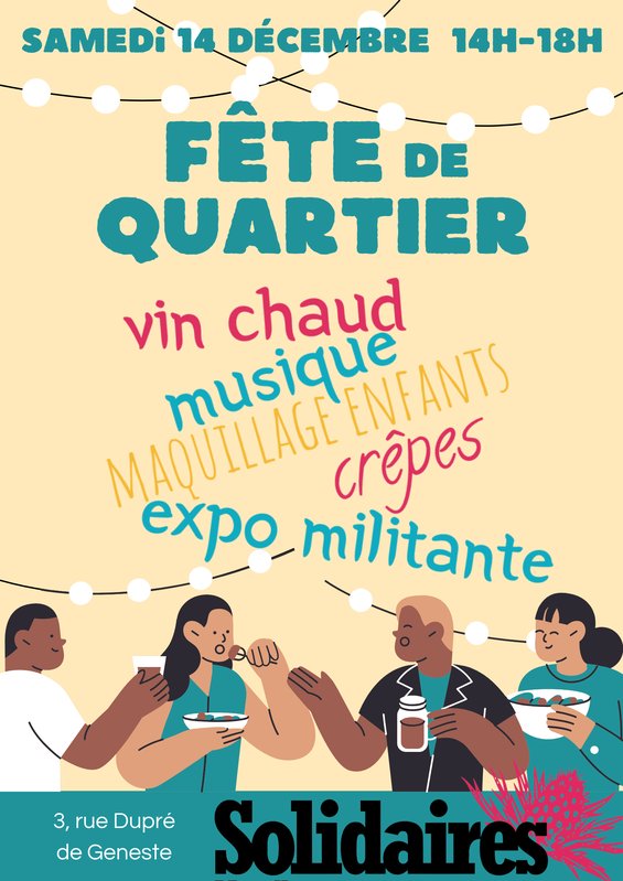 Affiche Fête du quartier