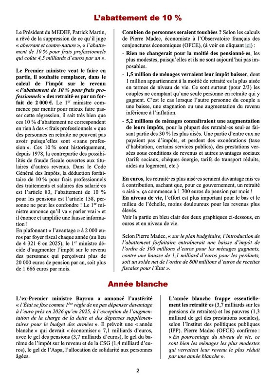 Argumentaire contre annonces de Bayrou 2