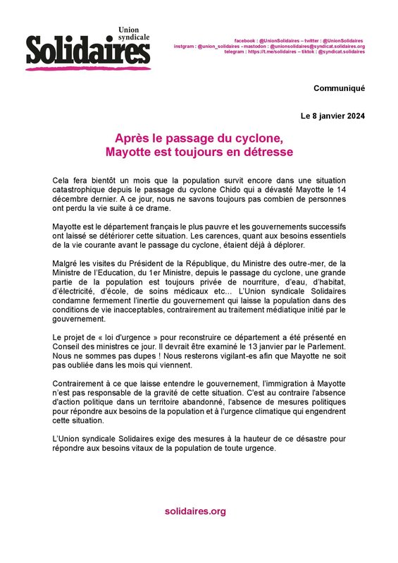 Après le passage du cyclone, Mayotte est toujours en détresse