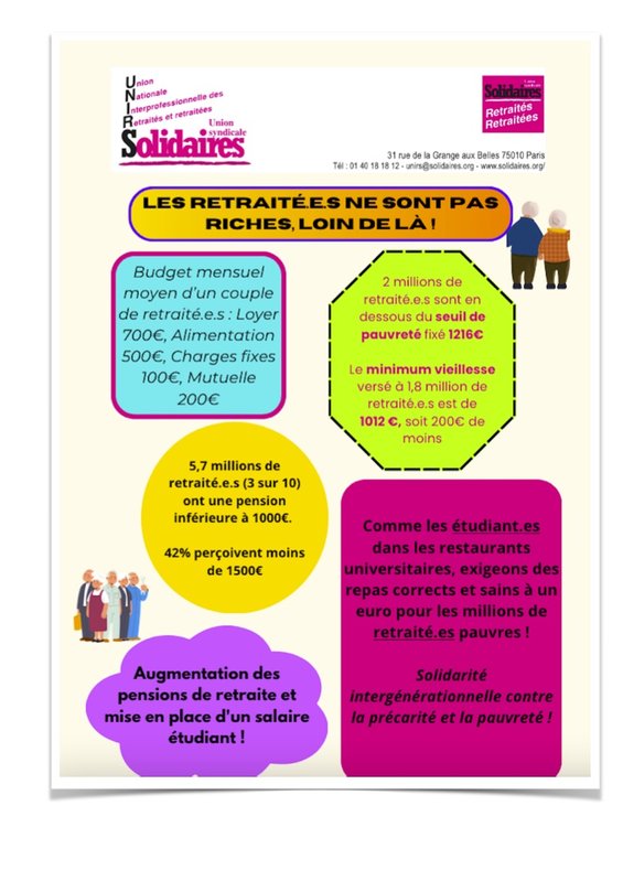 Flyer Repas 1 euro