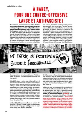 Les Solidaires en action : Solidaires 54