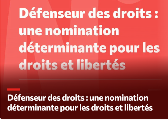 défenseur des droit pétition