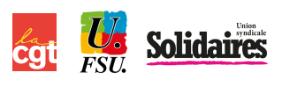 logo cgt fsu solidaires